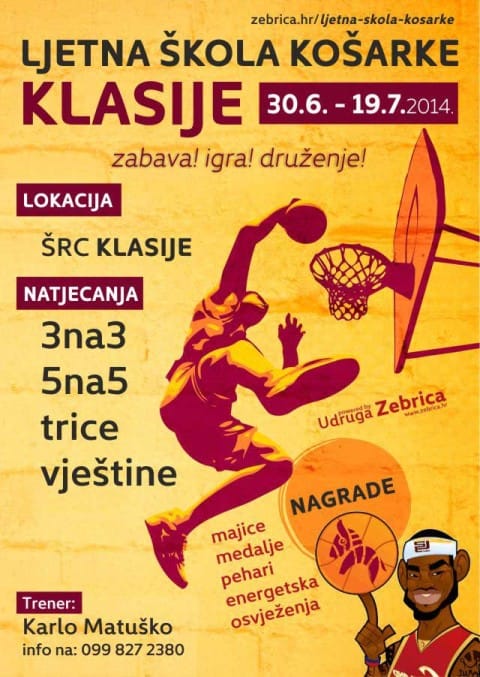 Ljetna škola košarke Klasije 1 Ljetna škola košarke KLASIJE